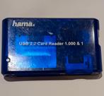 Lecteur de cartes USB Hama, Informatique & Logiciels, Lecteurs de carte mémoire, Comme neuf, Enlèvement ou Envoi