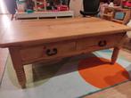 Houten salontafel, Huis en Inrichting, Tafels | Salontafels, Ophalen, Gebruikt, 100 tot 150 cm, 50 tot 75 cm