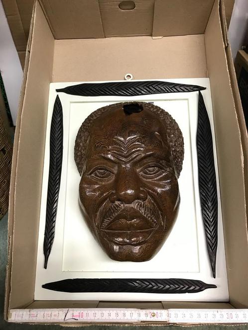 Afrikaanse kunst maskers beelden, Antiek en Kunst, Kunst | Beelden en Houtsnijwerken, Ophalen