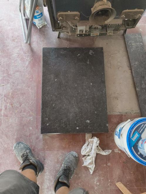 zwart marmeren steen, Doe-het-zelf en Bouw, Overige Doe-Het-Zelf en Bouw, Gebruikt, Ophalen
