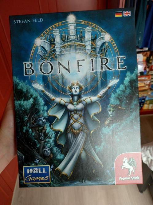 Bonfire (EN) - Reiner Knizia, Hobby en Vrije tijd, Gezelschapsspellen | Bordspellen, Zo goed als nieuw, Ophalen of Verzenden