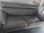 Lederen zetel 2 zit en 3 zit gratis op te halen, Ophalen, 250 tot 300 cm, Gebruikt, Rechte bank