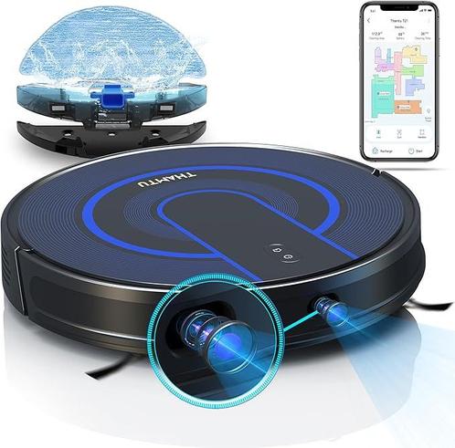Thamtu T21 robotstofzuiger met mop, verborgen lidar-camera, Elektronische apparatuur, Stofzuigers