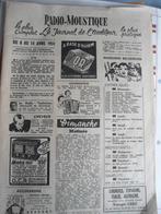 Ancienne Revue "Radio-Moustique" Journal de l'Auditeur 1951, 1940 tot 1960, Ophalen of Verzenden, Tijdschrift