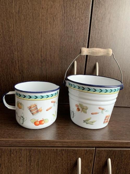 Villeroy en Boch emaille, Verzamelen, Overige Verzamelen, Zo goed als nieuw, Ophalen