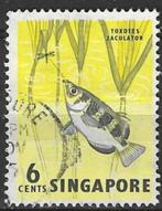 Singapore 1962/1968 - Yvert 56 - Schuttersvis (ST), Timbres & Monnaies, Timbres | Asie, Affranchi, Envoi