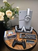 Playstation 5 met games en 2 controllers + exstras, Ophalen, Zo goed als nieuw, Playstation 5