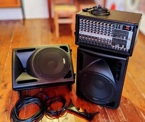 SONO  2 X JB System PS12 + 1x Ampli/Mixer Berhinger PMP 2000, Musique & Instruments, Amplis | Clavier, Moniteur & Sono, Utilisé