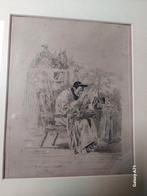 Ets Felicien Rops, Antiek en Kunst, Ophalen of Verzenden