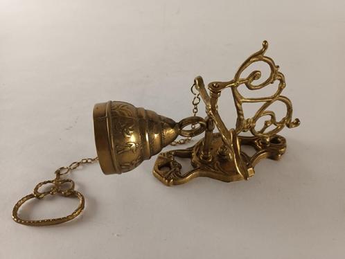 Oud muurbelletje in messing - SOLDEN!, Antiek en Kunst, Antiek | Woonaccessoires, Ophalen of Verzenden