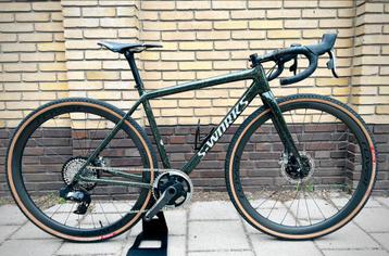 Unieke Sworks Crux 52 Red XPLR Disc + Powermeter Roval Terra beschikbaar voor biedingen