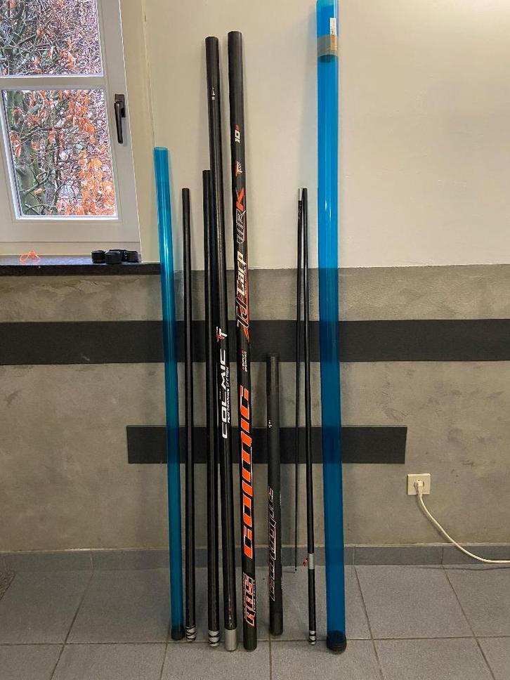 Colmic tj carp, 10 meter., Watersport en Boten, Hengelsport | Witvissen, Zo goed als nieuw, Vaste hengel, Ophalen