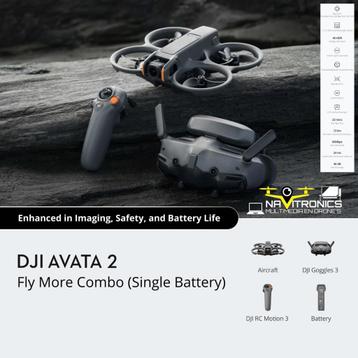DJI AVATA 2 Fly More Combo (1 Battery)+ gratis extra's