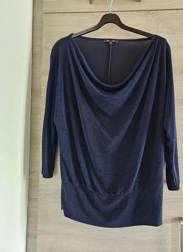 Blouse Sora de JBC à paillettes bleues taille M beschikbaar voor biedingen
