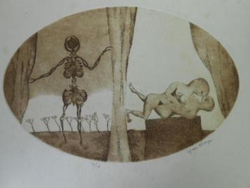 24 etsen van Yves Rhaye, in 2 mappen van 12 stuks. beschikbaar voor biedingen