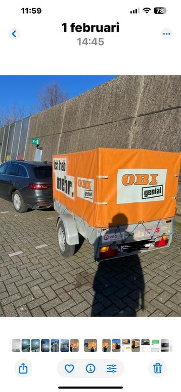 Aanhangwagen Te Huur beschikbaar voor biedingen