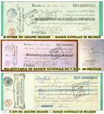 1921-QUITTANCE BANQUE NATIONALE BELGIQUE & ADOLPHE DELHAIZE, Enlèvement ou Envoi