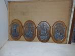 LOT van 4 wapenschilden die de 4 seizoenen voorstellen in 92, Antiek en Kunst, Ophalen of Verzenden