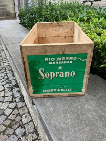 BOÎTE À CAISSES RIO NEGRO MANZANAS SOPRANO CAMPETELLA BUENOS, Moins de 50 cm, Enlèvement ou Envoi, 50 à 100 cm, Utilisé