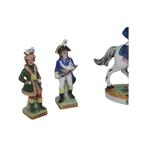 5 miniatuursoldaatjes van het Rijk — Duits porselein, Antiek en Kunst, Ophalen of Verzenden