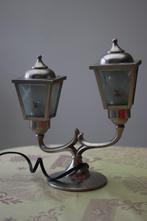 Lampe de table Metawa Hollande vintage 1950 verre étain, Enlèvement ou Envoi, Verre