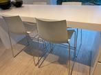 4 barkrukken Arper Catifa 46 (60x99x51cm) zithoogte 64cm, Huis en Inrichting, Stoelen, Ophalen, Kunststof, Gebruikt, Wit