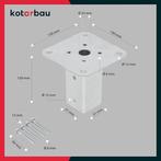 KOTARBAU Set van 2 paalhouders SNELLE GRATIS LEVERING, Tuin en Terras, Palen, Balken en Planken, Verzenden, Nieuw, Balken