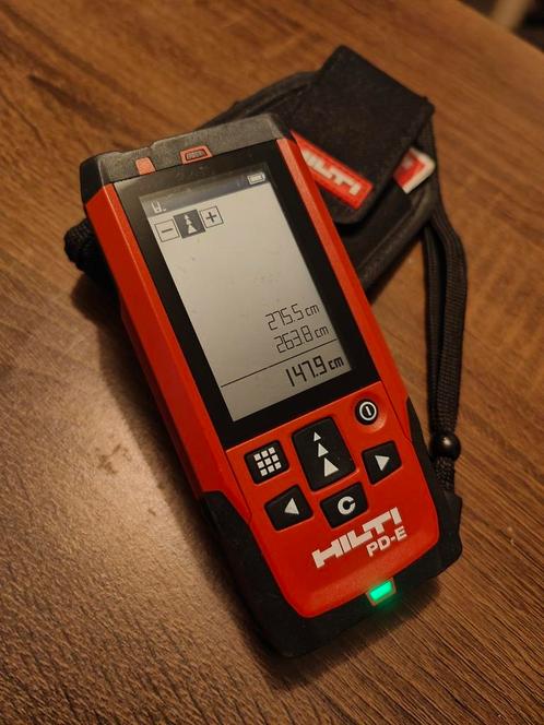 HILTI PD-E Télémètre / Lasermètre, Doe-het-zelf en Bouw, Meetapparatuur, Zo goed als nieuw, Afstand, Ophalen of Verzenden
