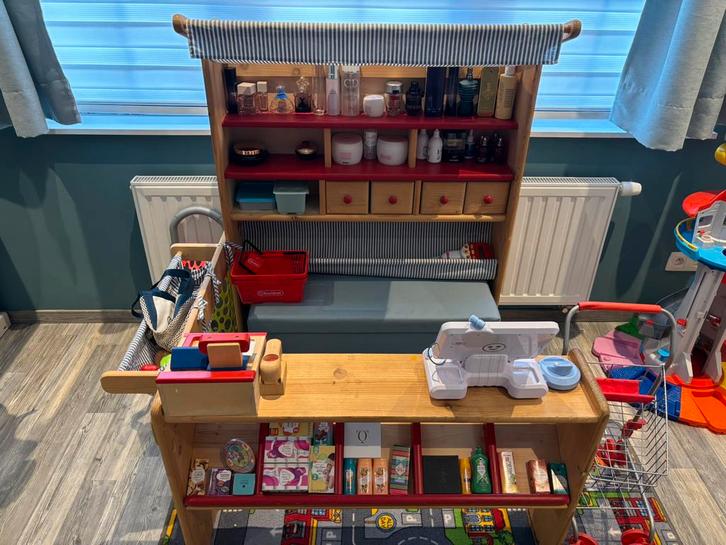 Pinolino speelgoedwinkel, Kinderen en Baby's, Speelgoed | Playmobil, Gebruikt, Ophalen