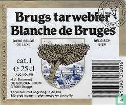 Brugs tarwebier folder jaren 80/90, Verzamelen, Biermerken, Zo goed als nieuw, Ophalen of Verzenden