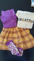 Lily Balou set rok, trui, t-shirt en kousen, Kinderen en Baby's, Kinderkleding | Maat 116, Meisje, Lily Balou, Gebruikt, Setje