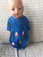 233. Babyborn: Nieuw blauw speelpakje met Nijntje, Ophalen of Verzenden, Nieuw, Babypop