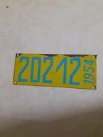 Taksplaat bootplaat 1954 in emaille, Verzenden, Gebruikt