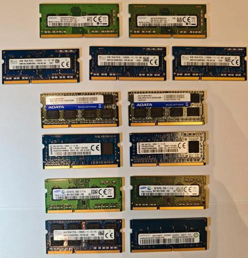 Laptop Ram geheugens DDR3 en DDR4, Computers en Software, RAM geheugen, Zo goed als nieuw, DDR3, Ophalen of Verzenden