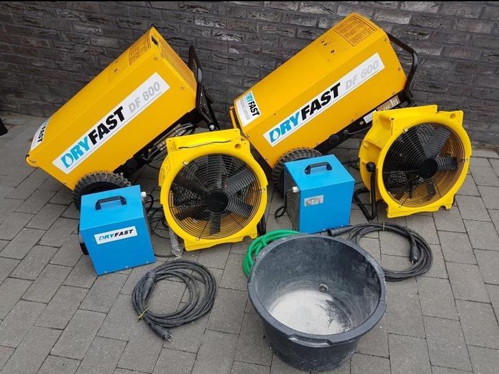Bouwdrogers dryfast Df 800.en Df 600 te huur, Doe-het-zelf en Bouw, Ventilatie en Afzuiging, Ventilator, Ophalen of Verzenden