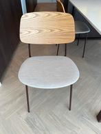 Set van 6 Scandinavische design eetkamerstoelen, Ophalen, Bruin, Zo goed als nieuw, Metaal