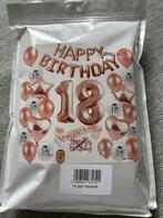 18 jaar pakket verjaardagversiering rosé-gold, Ophalen, Nieuw