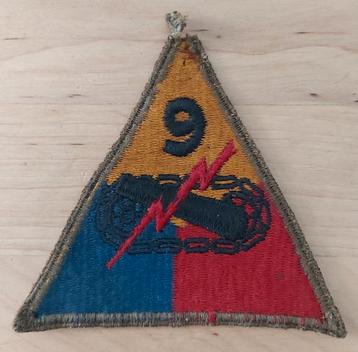 Originele badge uit de Tweede Wereldoorlog van de 9e Pantser beschikbaar voor biedingen