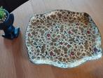 Vintage serveerschaal met bloemen., Ophalen