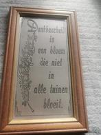 Tinnen spreuk  dankbaarheid is een bloem die niet in alle tu, Ophalen of Verzenden