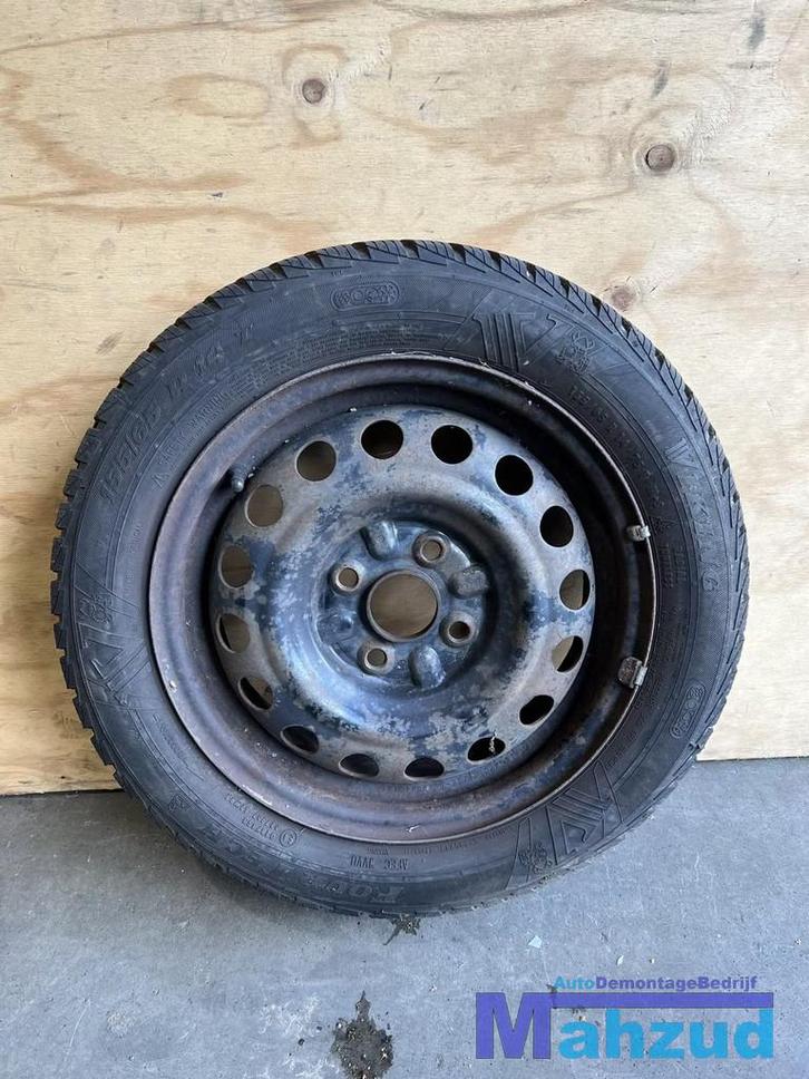 AYGO C1 107 108 reservewiel thuiskomer 4x100 54.1 14 inch, Auto-onderdelen, Banden en Velgen, Band(en), Gebruikt
