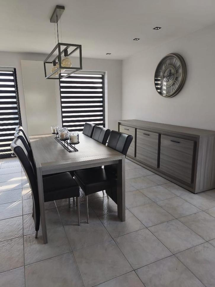 complete kwalitatieve eetkamer, Huis en Inrichting, Complete eetkamers, Zo goed als nieuw, 4 tot 6 stoelen, Ophalen