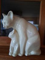 Craquele kat met kitten Art Deco stijl, Antiquités & Art, Enlèvement ou Envoi