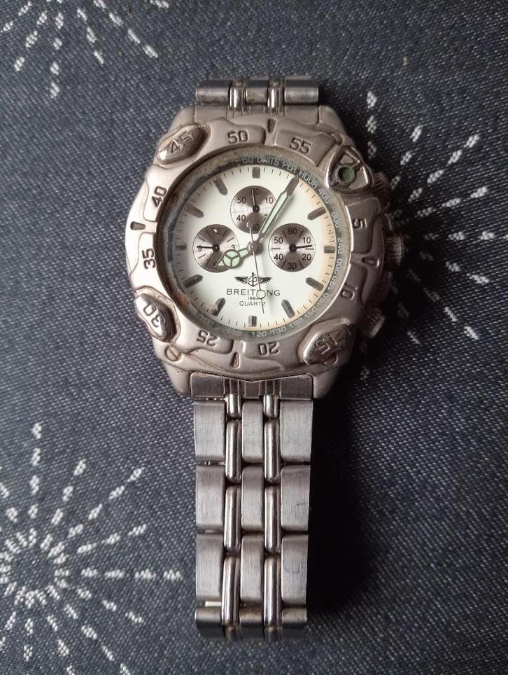 Herenhorloges, Handtassen en Accessoires, Horloges | Heren, Gebruikt, Polshorloge, Overige merken, Overige materialen, Staal, Ophalen