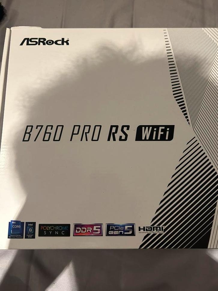 Asrock B760 Pro RS WiFi, Computers en Software, Moederborden, Zo goed als nieuw, Intel, DDR5, Ophalen