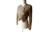 (51)- veste femme t.36 brun clair - style -, Kleding | Dames, Jassen | Zomer, Bruin, Style, Ophalen of Verzenden, Zo goed als nieuw