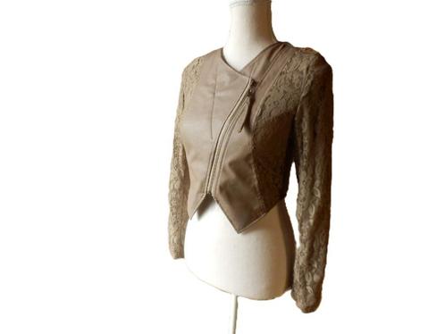 (51)- veste femme t.36 brun clair - style -, Kleding | Dames, Jassen | Zomer, Zo goed als nieuw, Maat 36 (S), Bruin, Ophalen of Verzenden