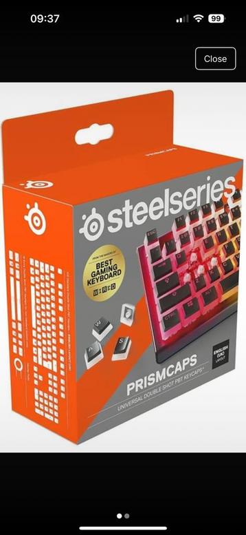 Steelseries Prismcaps (for more rgb look) beschikbaar voor biedingen