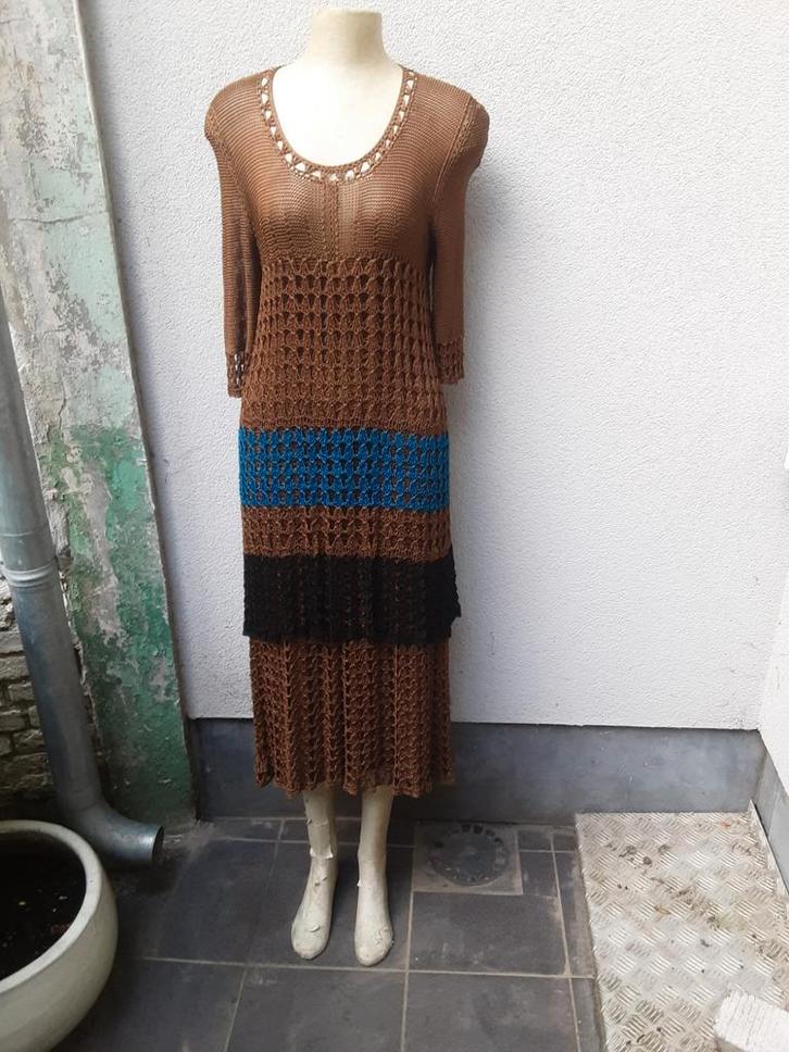GEHAAKTE JURK - LYDIA BOGAERTS - ANN SALENS, Kleding | Dames, Jurken, Zo goed als nieuw, Ophalen of Verzenden