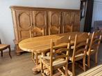 Licht eiken eetkamer, Enlèvement, Utilisé, Rustiek, 4 à 6 chaises